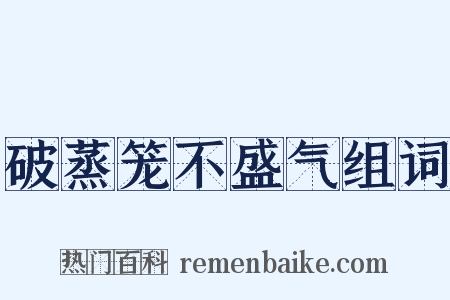 破蒸笼不盛气组词是什么意思的图片